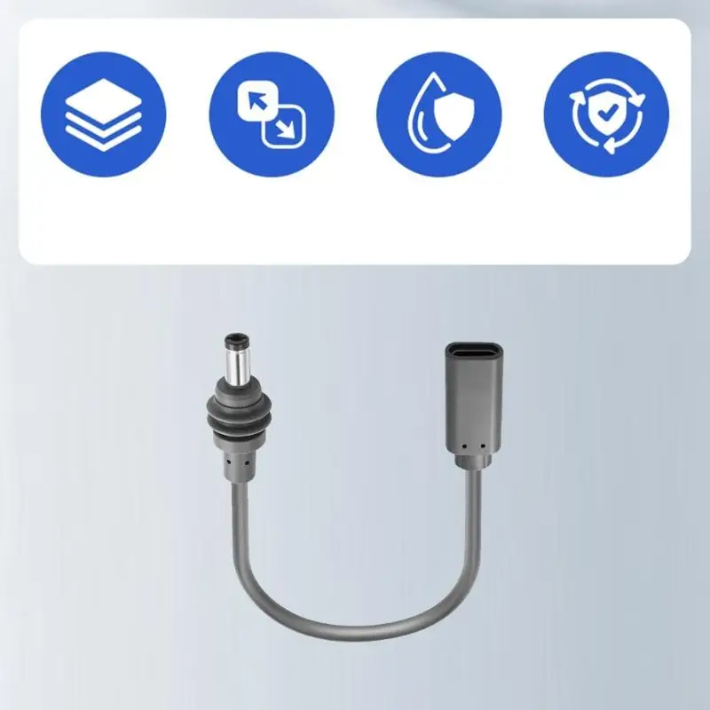 USB C Female to DC5.5X2.1Mm Male Adapters Cable for Star Mini, Compactly Power Cord for Portable Vehicle and Field K1KF