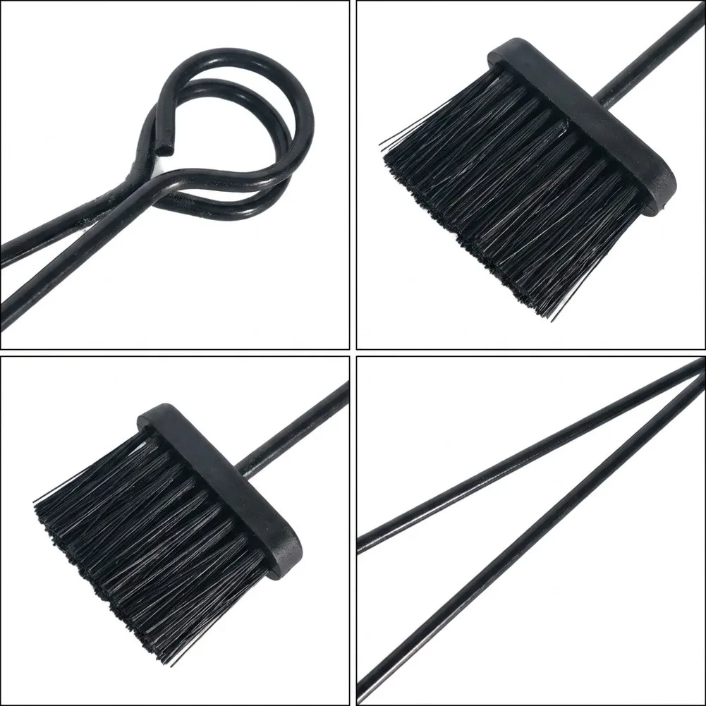 21 Inch Fireplace Brush for Cleaning Ash from Fireplaces Fire Pits Wood Stoves and Patio Fire Features Steel Build
