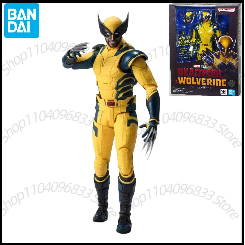 In Stock Original Bandai S.H.Figuarts SHF Deadpool & Wolverine Movie Wolverine Animation Action Figure Toy Gift Model Collection