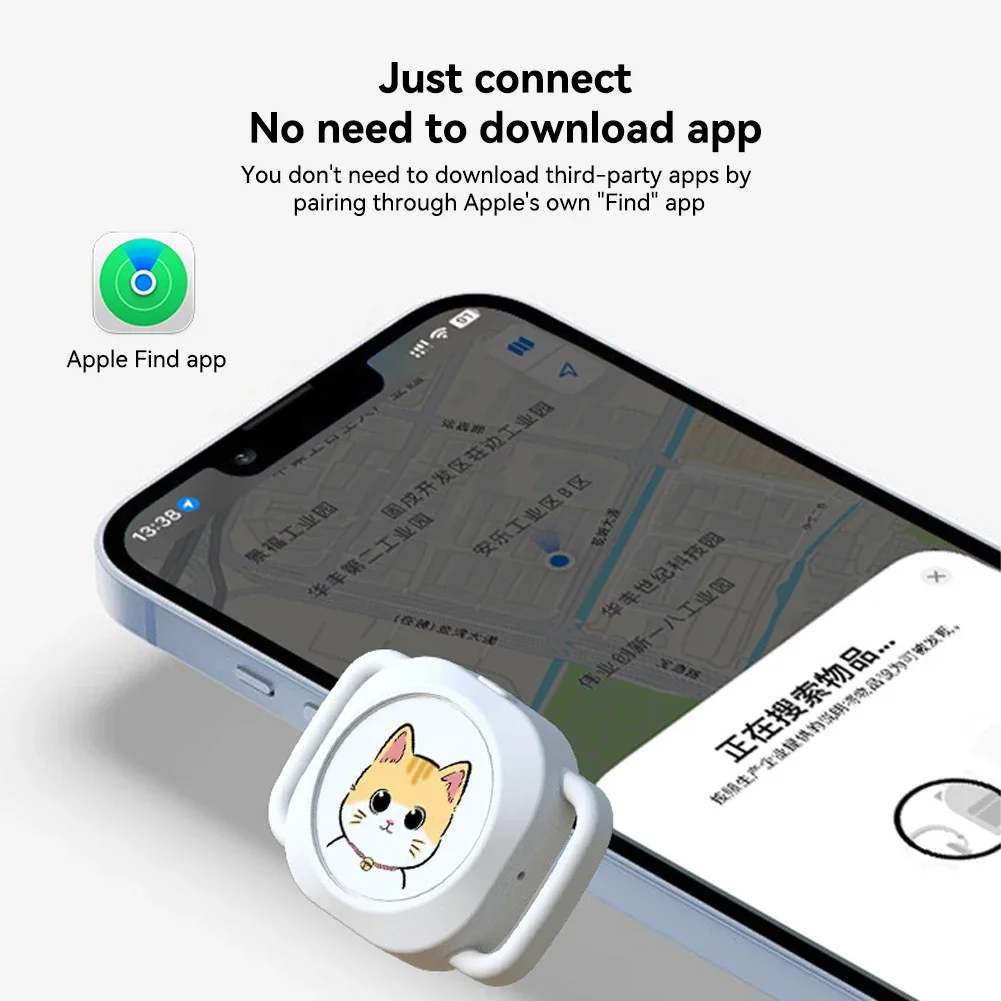 Smart Bluetooth GPS Tracker Work with Find My APP Tag Anti Lost Reminder Device Pet Locator Key Pet Kids Finder Pet Products