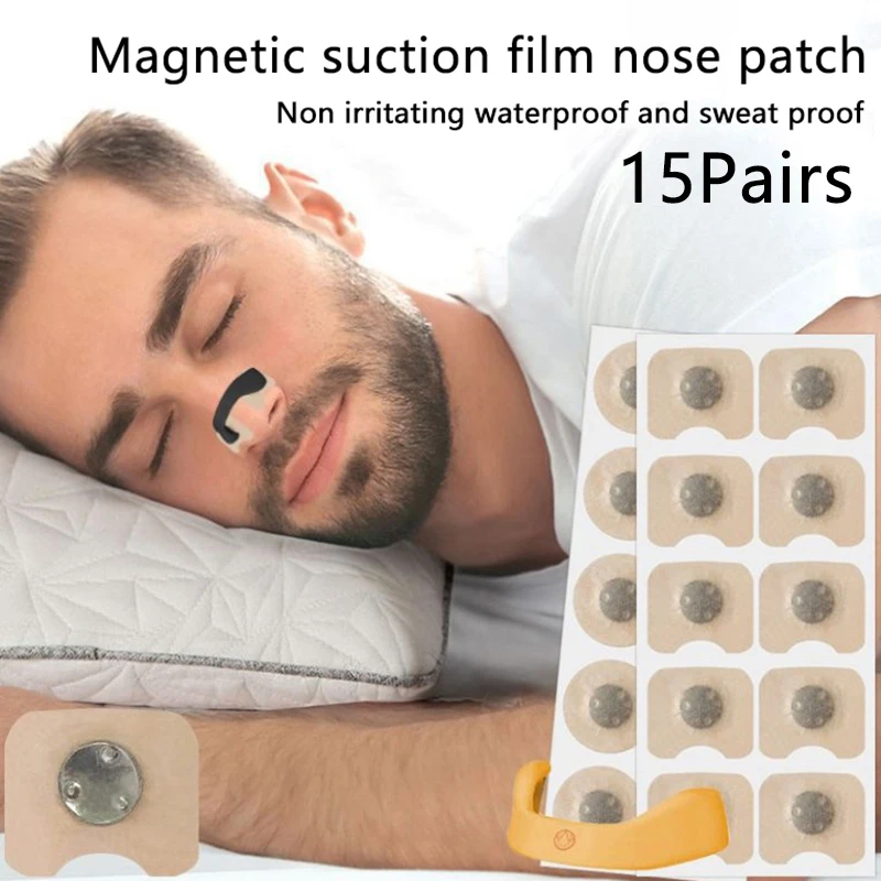 15Pairs Nasal Breathing Dilators Stop Reduce Snoring Dilator Improve Breathing Improve Sleep Quality Skin Safe Nasal Strips