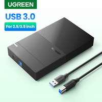 Ugreen HDD Case 3.5 2.5 SATA to USB 3.0 Adapter External Hard Drive Enclosure Reader for SSD Disk HDD Box Case HD 3.5 HDD Case