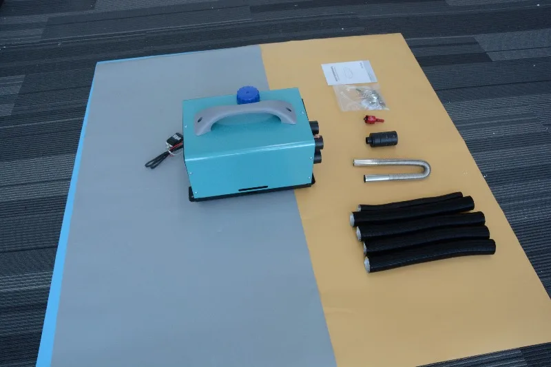 ملحقات سخان هواء ديزل مزدوج الطاقة 12 فولت، سخان ركن شاحنة RV البحرية 2KW/5KW مع جهاز تحكم عن بعد للتدفئة متعددة المشاهد ​