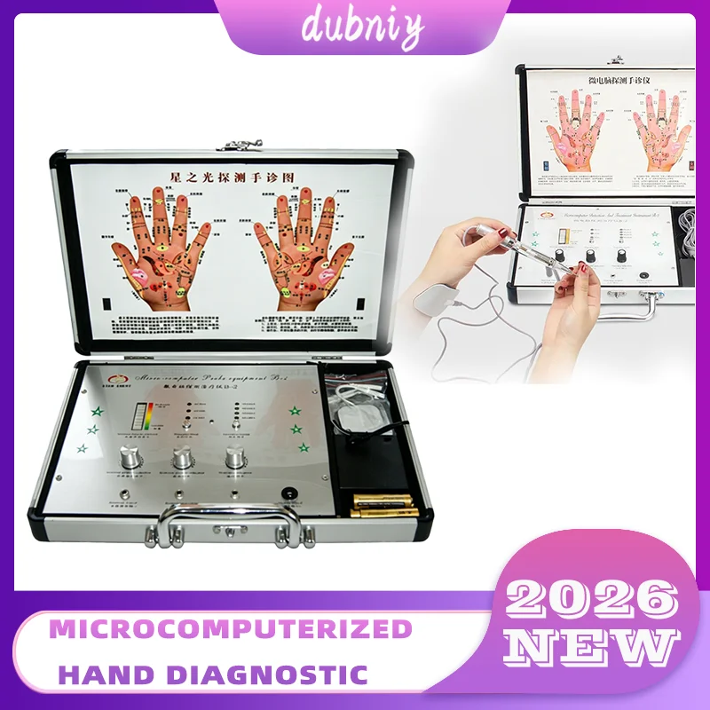 

Microcomputerized Hand Diagnostic Device Professional Meridian Health Analyzer Tcm Acupoint Detector Digital Hand Massage