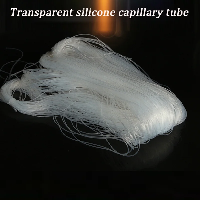 Transparent Silicone Capillary Tubing Small Size Micro Tube ID 0.3-6mm OD 0.8-9mm Flexible Lab Medical DIY
