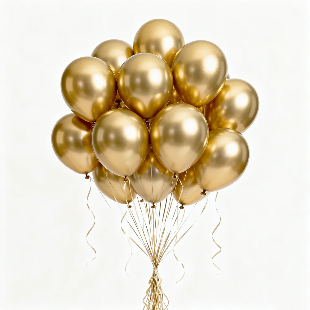 

50pcs 10inch Metal Balloon Wedding Latex Balloons Thick Chrome Metallic Colors Helium Air Balls Globos Birthday Party Decor