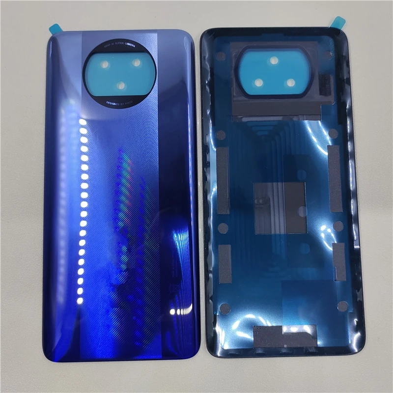 For Xiaomi Poco X3 NFC Back Battery Cover Door Rear Housing Case Replacement for Poco X3 Phone Case