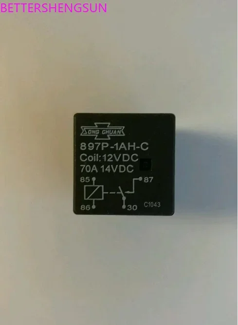 

Реле 897P-1AH-C 12VDC 70A 14VDC маленькое реле