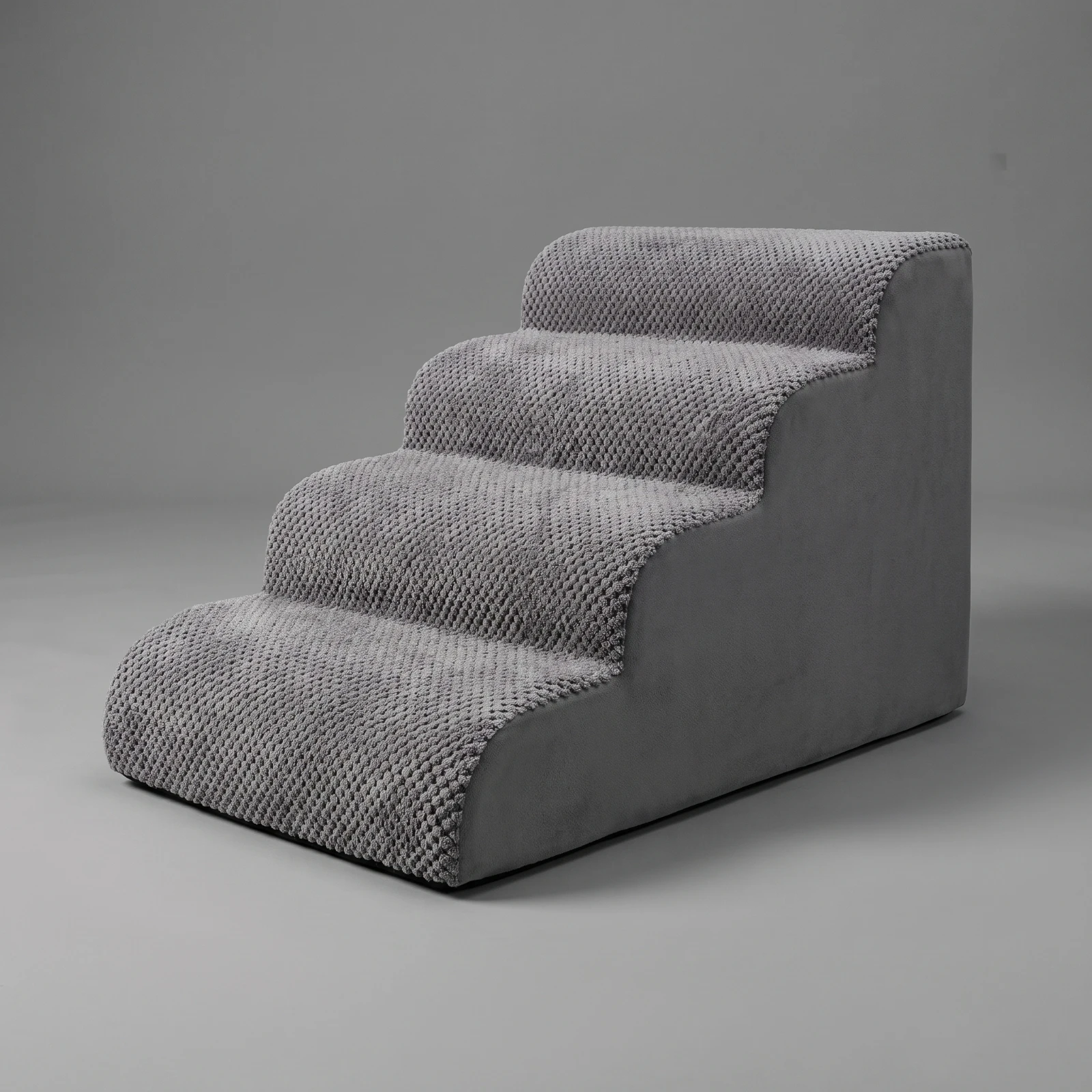 Foam Dog Stairs Supportive Pet Staircase with Cloth Cover Foam Pet Ramp Long-Lasting Lightweight for Small Dogs, Sofa, Bedside