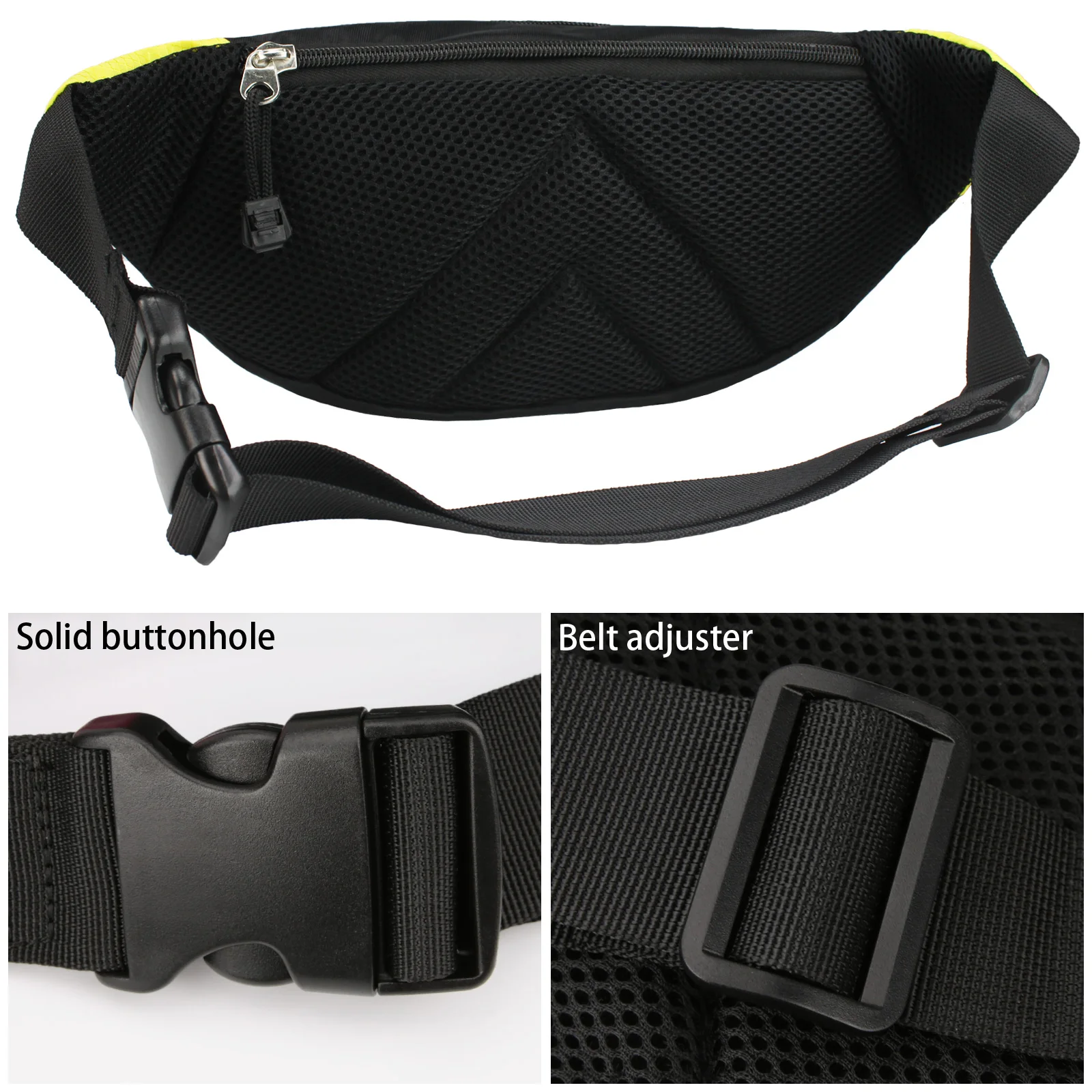 Factory wholesale nylon sports running waterproof waist bag sling crossbody custom woman fanny pack