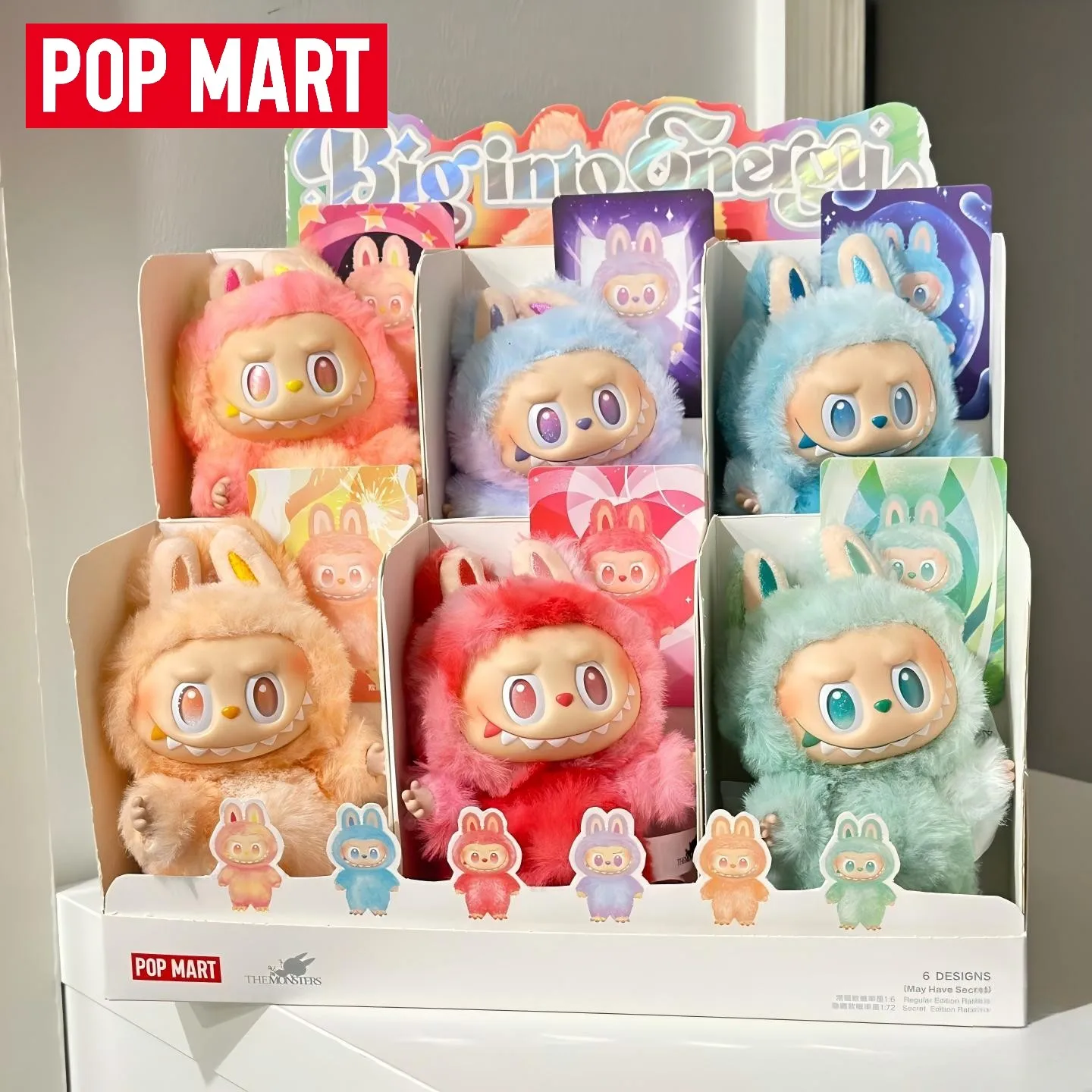 

ORIGINAL POP MART LABUBU 3.0 Big into Energy Series Vinyl Plush Blind Box Mystery Box Toys Doll Cute Figure Ornaments Gift