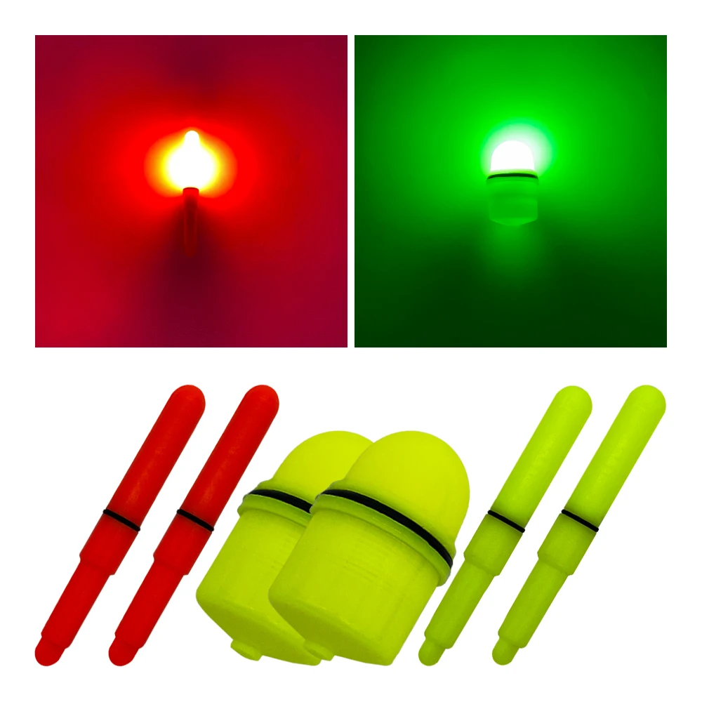 red green two-color fishing Electronic luminous stick glow stick night fishing float light stick Float accessories fishing gear