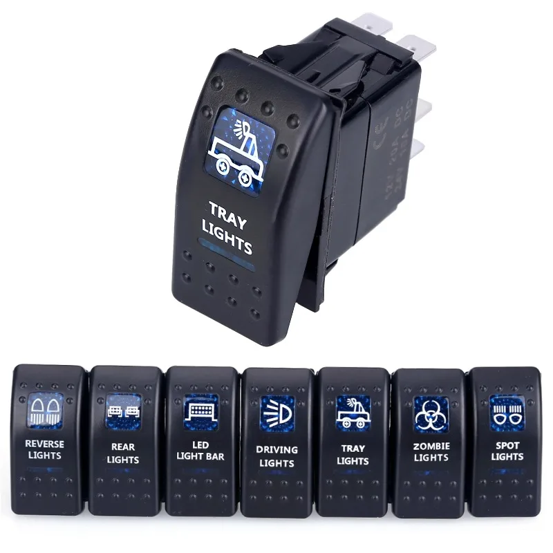 12V 5Pins Blue Led …