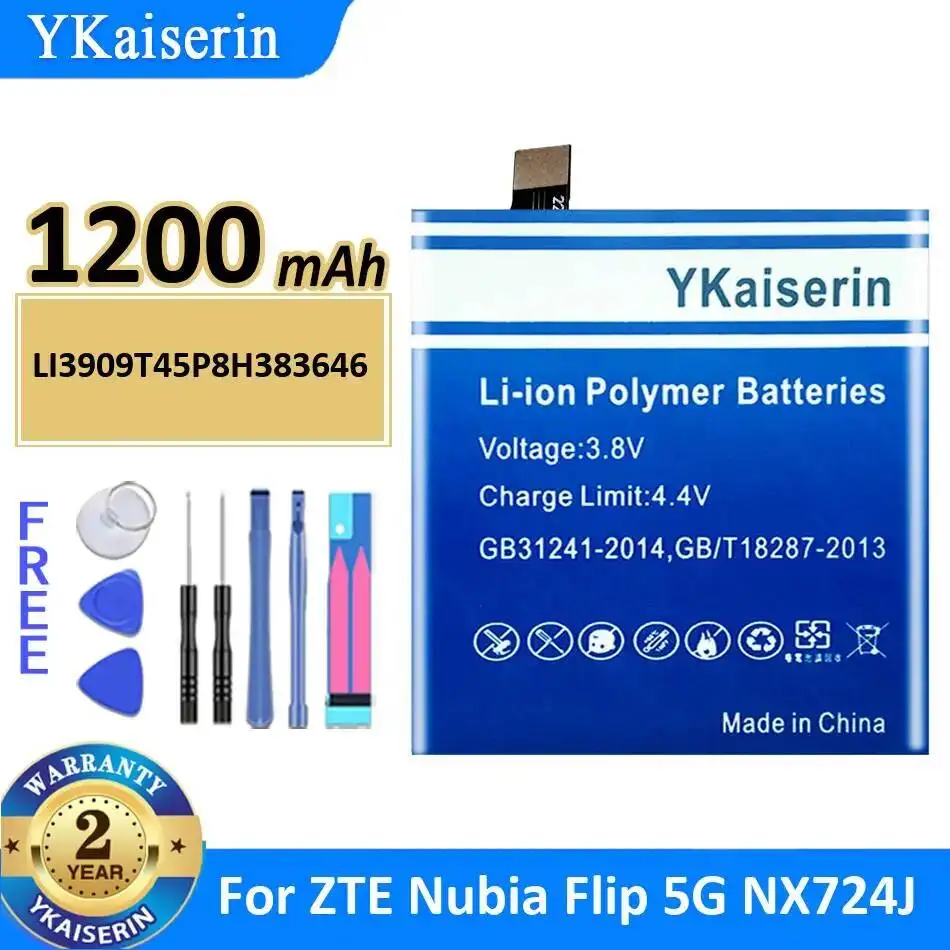 Stable LI3909T45P8H383646 For Zte Nubia Flip 5G NX724J Mobile Phone Battery 1200mAh