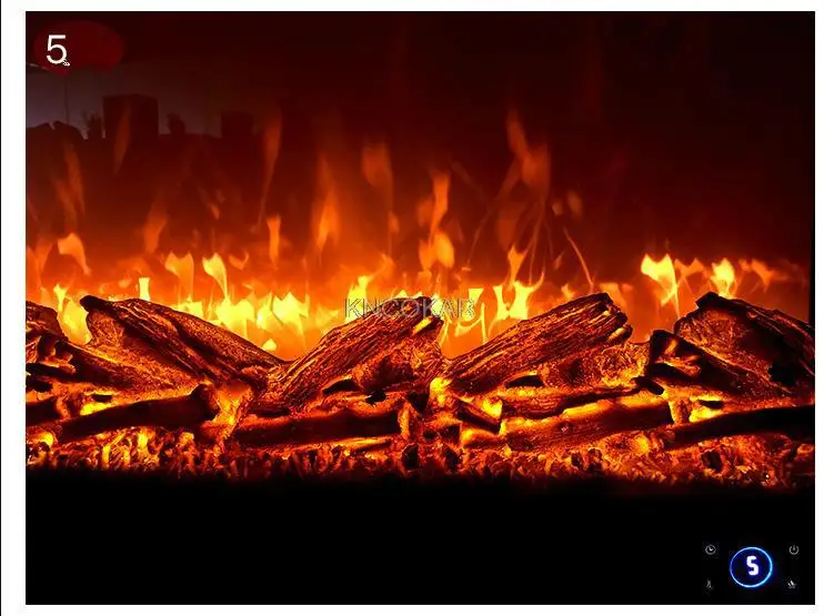 Kaminkernsimulation Flamme eingebetteter elektronischer Kamin falsches Feuer dekorativer Schrankheizung elektronischer Kamin für zu Hause