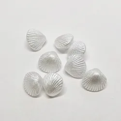 10pcs/lot Shell-shape Buttons 12mm Creative Shell Acrylic Shank Buttons DIY Apparel Sewing Accessories