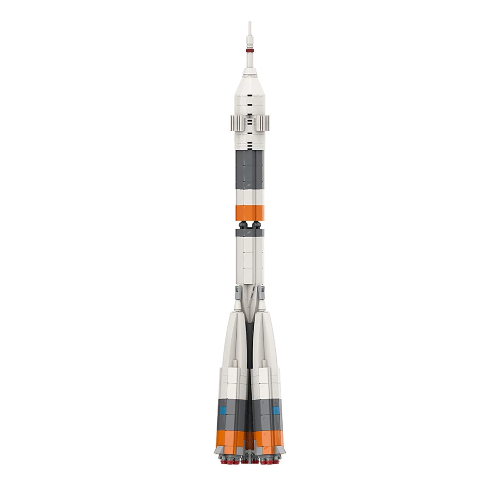 Ultimate Soyuz Rocket A-2 Building Block Set, Soyuz Rocket Model Toys, Outer Space Rocket for Kids and Adults (589 Pieces)