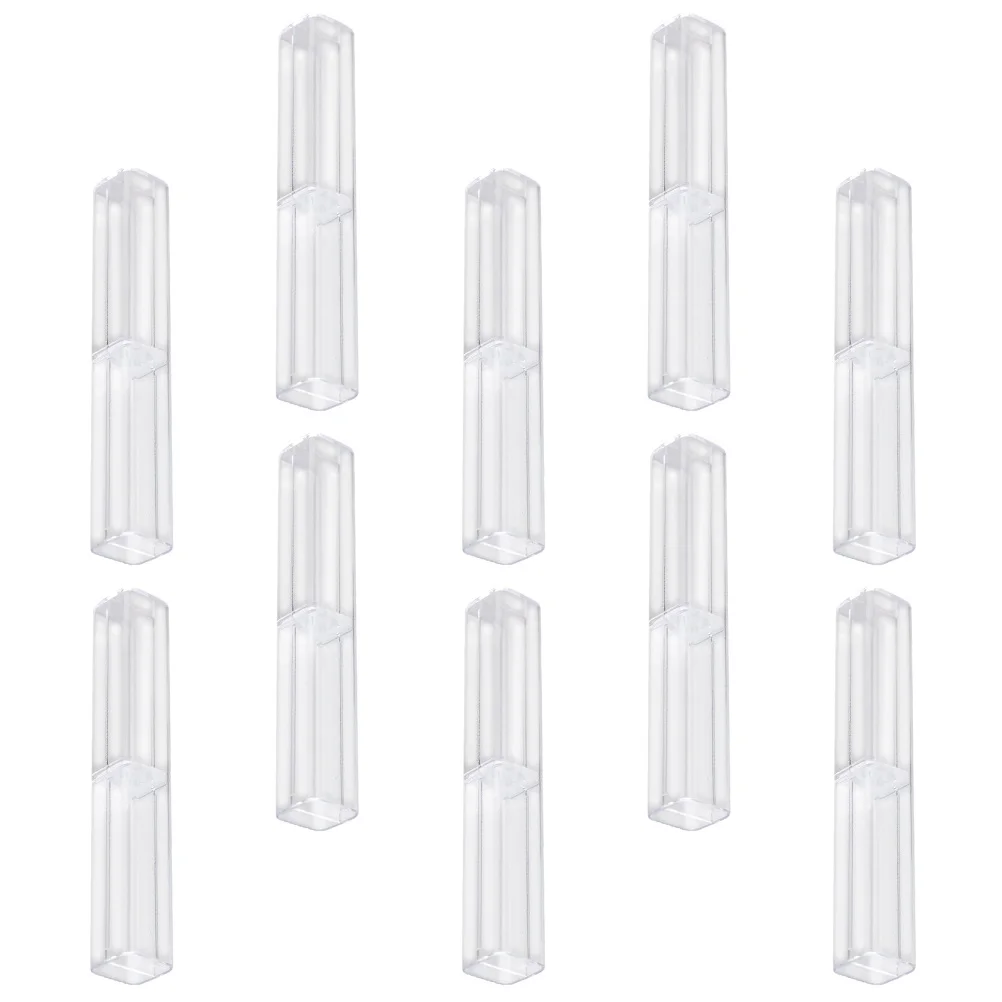 Pencil Case Student Stationery Ballpoint Clear Container Storage Square School Holder Gift Boxes