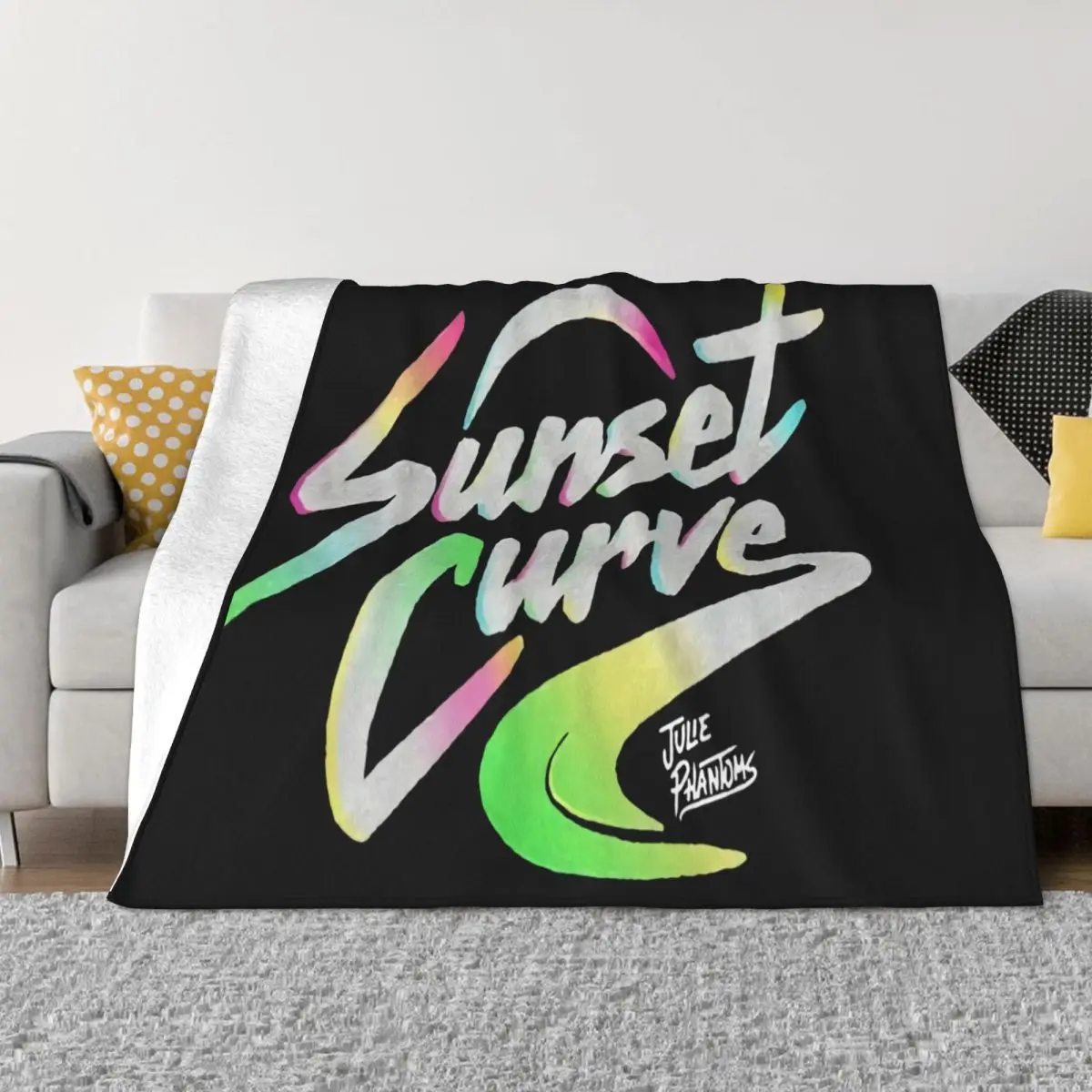 Julie And The Phantoms Sunset Curve Logo Movie Teenage Sale Child Beautiful Many Colors Music Womens Throw Blanket