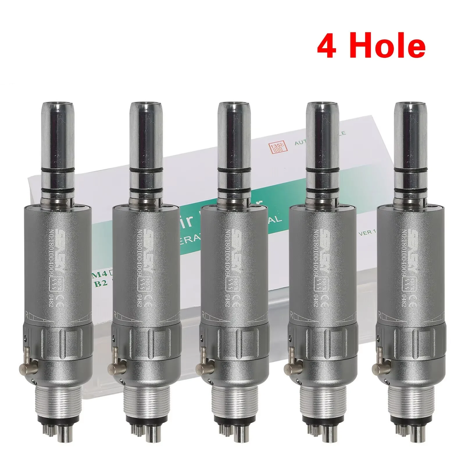 5PCS NSK Style Dental Slow Low Speed E-type Air Motor 2/4 Hole Handpiece Seasky ET4