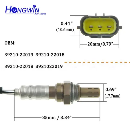 Imagen 2 del producto 39210-22019 3921022019   39210-22018 B3C 718861 Un sensor de oxígeno para Hyundai Accent Excel Lantra 2000 Ford Probe Mazda 121 1,3 16V