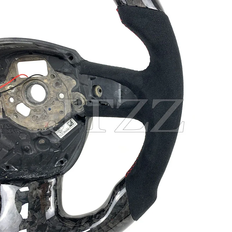 Suitable for Audi A3 A5 A4 A7 Q3 Q5 Q7 2007-2011 Steering Wheel Carbon Fiber LED Modification