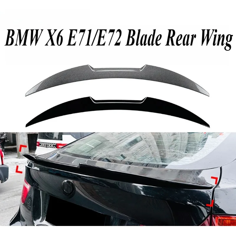 

For BMW X6 E71 E72 2008-14 Model OE Style Roof Rear Spoiler Wing High Quality Direct Fit Exterior Styling Upgrade Body Kit Parts