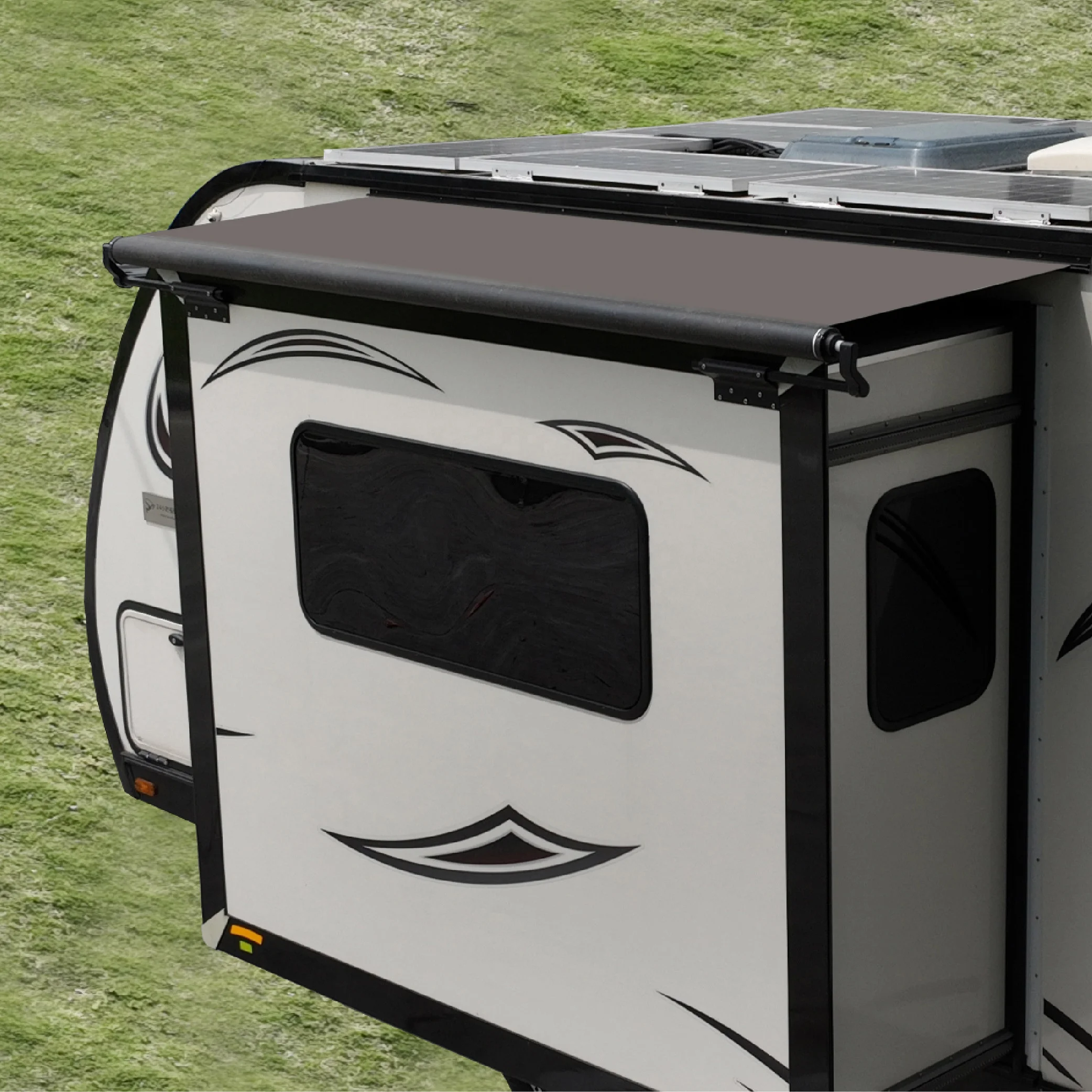 Caravan Awning,Waterproof Motorhome caravan Accessories Outdoor Sun Shade Easy to Install Slide Out Awning for RV