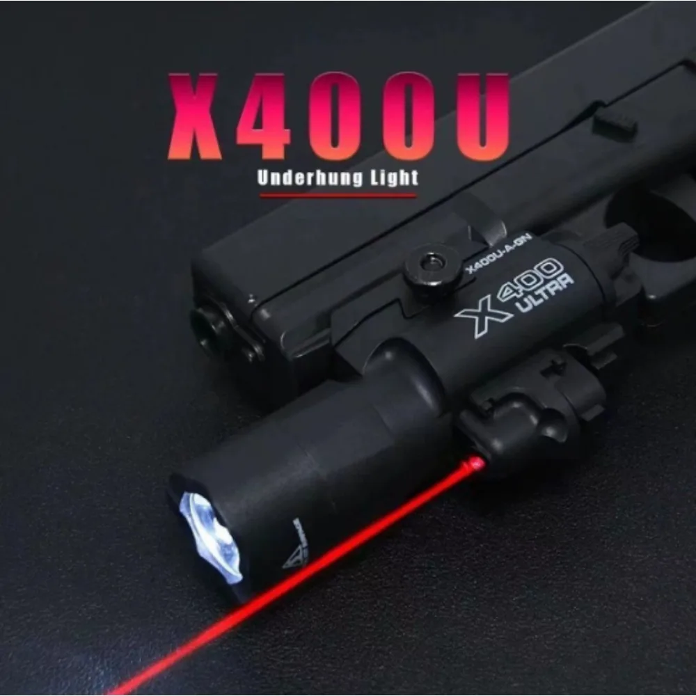 X400 Taschenlampe 100 Lumen LED Weißlicht Stroboskop Jagd- und Suchlampe Passend für 20mm Schiene – Detail 1