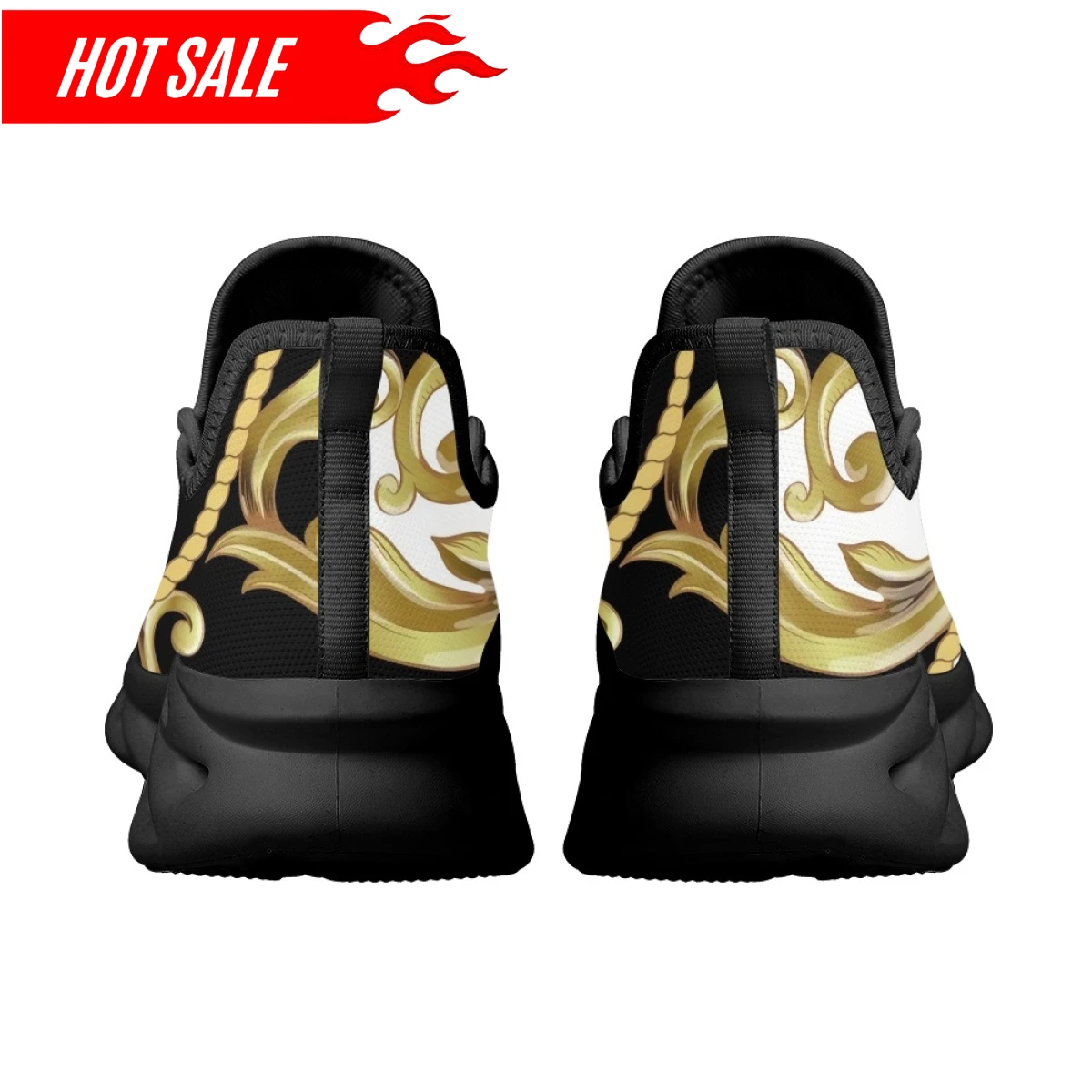 Casual Lace-up Mesh Sneakers for Women Vintage Baroque Leopard Floral Print Girls Travel Platform Shoes Footwear