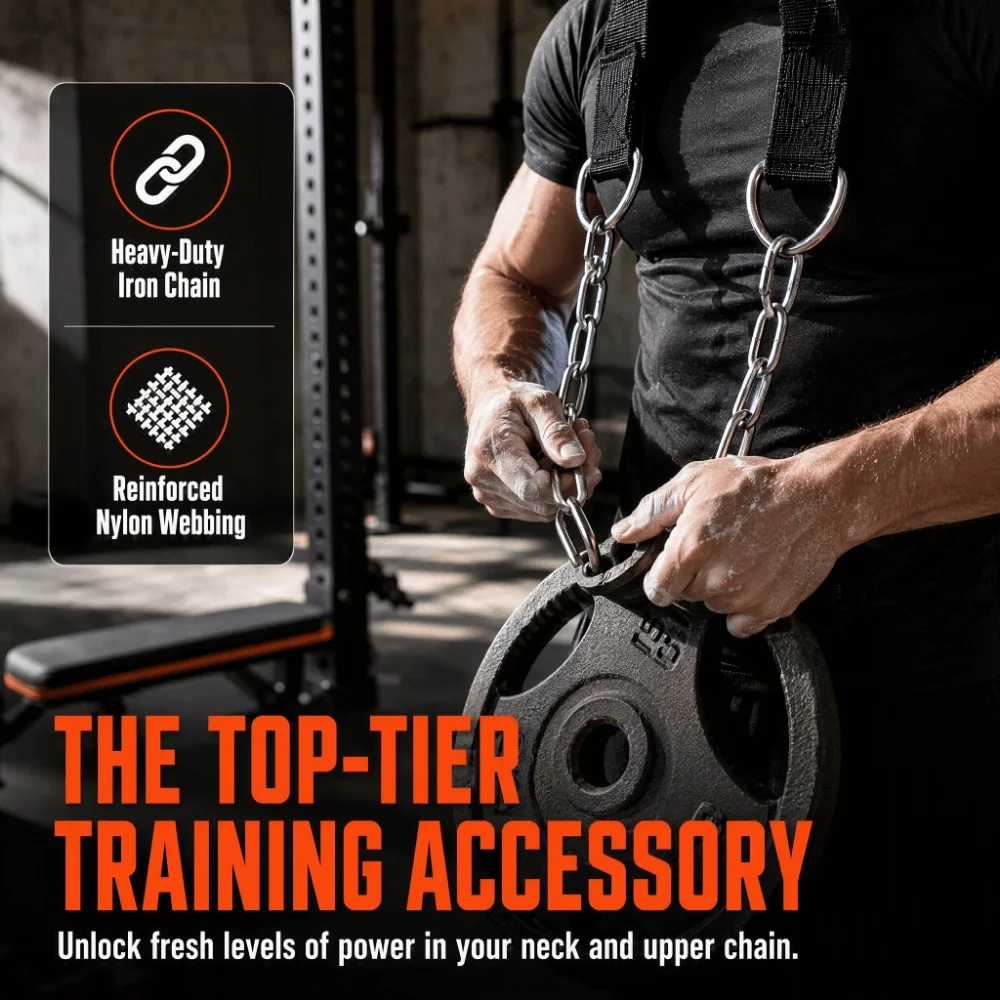 Adjustable Head Strap Neck Harness Nylon Headgear Adjustable Chin Strap Neck Muscle Builder Durable Construction