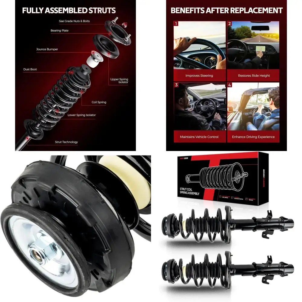 

Передние полные стойки Torchbeam, амортизаторы в сборе, совместимые с подвесными стойками Camaro Chevrolet 2010-2012 с винтовой пружиной 17.