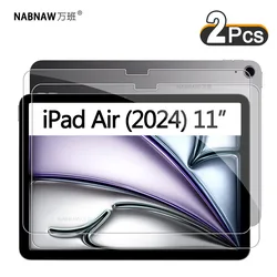 2 Pieces HD Anti Scratch Screen Protector Tempered Glass For iPad Air 11 2024 Air 11-inch 6th Gen Bubble-Free Protective Glass