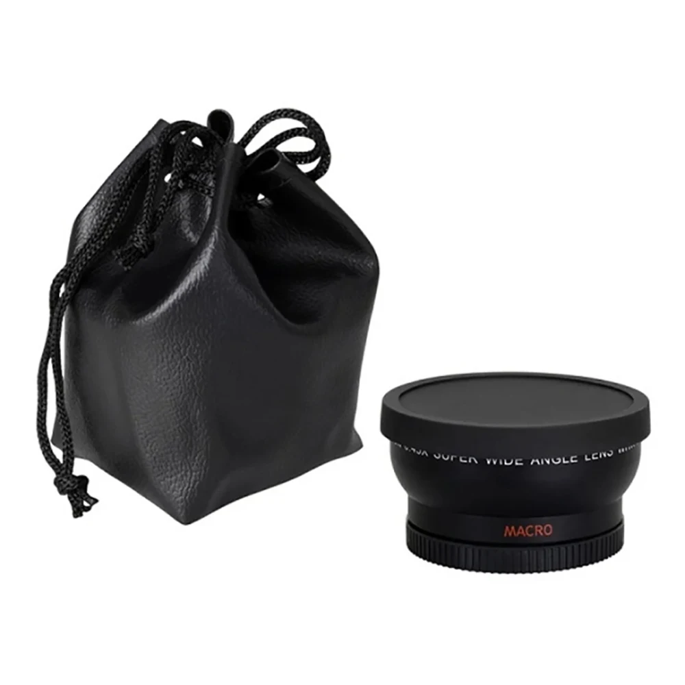 0.45x 55mm 55 Fisheye Wide Angle Macro Conversion Wide-Angle Lens Bag  62mm Cap For Sony  A290 A580 A200 A450 A330 HX300 1pcs