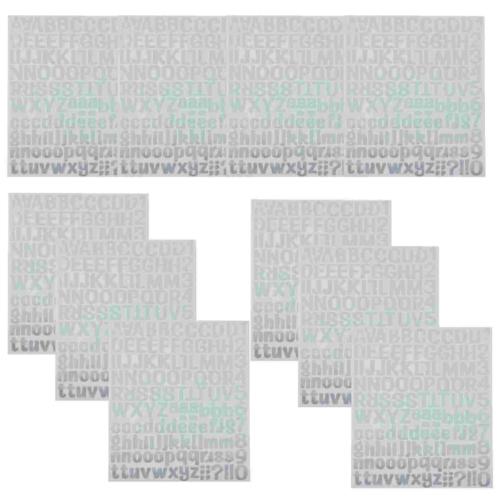 Letter Stickers Alphabet Decals for Home Vinyl Self-adhesive Letters Sticky Scrapbook Decorative Waterproof