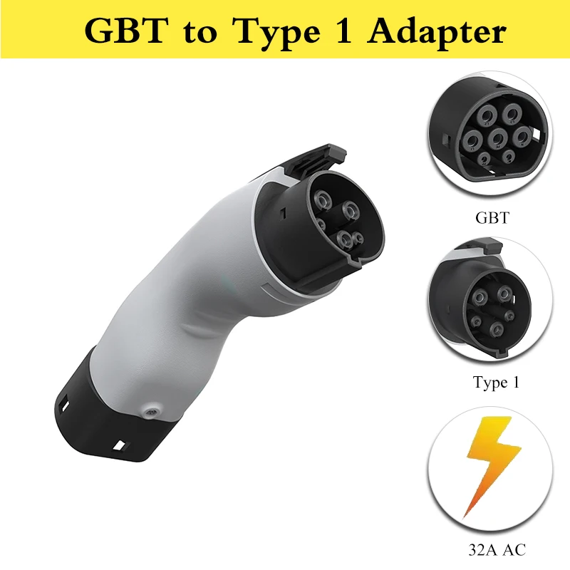 GBT to Type 1 J1772 32A EV charger Adapter Electric car vehicle charging converter Type1 to GBT connector