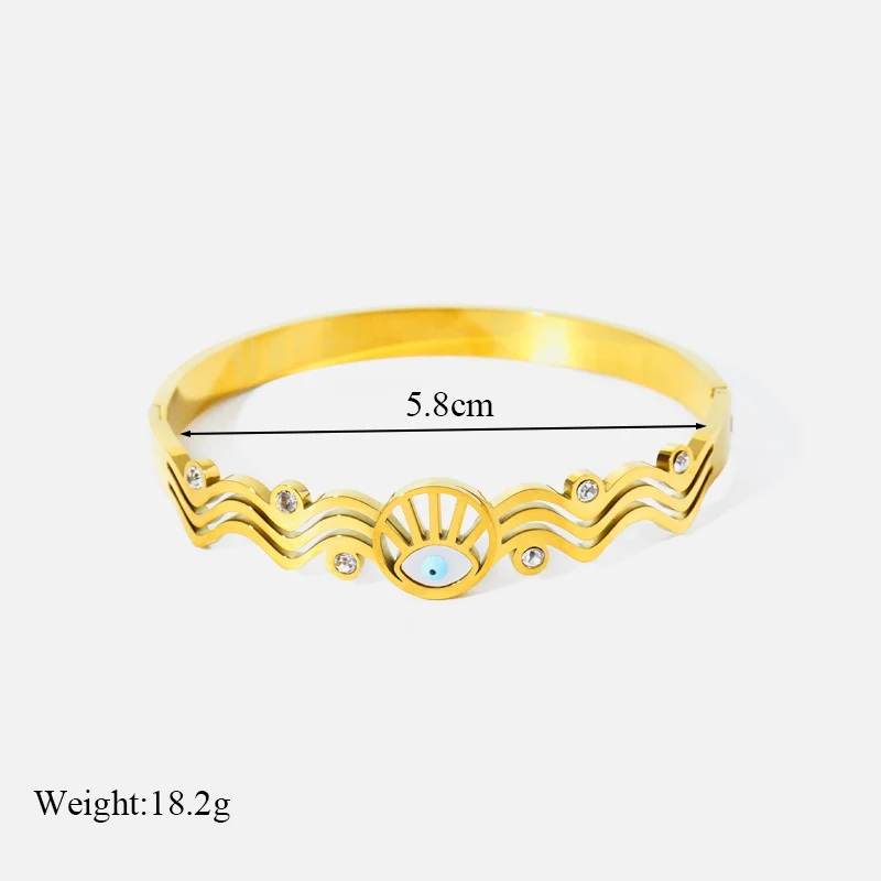 EILIECK 316L Edelstahl Metall Hip-Hop Armband für Damen Neue Hochwertige Handgelenkskette Wasserdichter Schmuck Damengeschenk – Detail 10