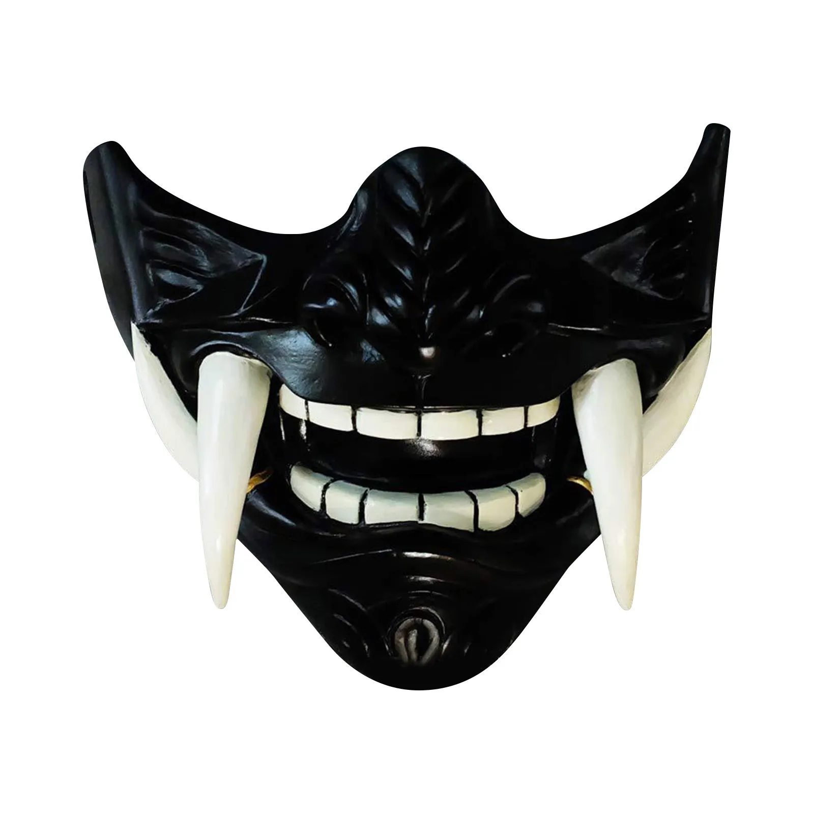 Japanese Samurai Oni Demon Mask Cosplay Horror Prajna Hannya Evil Killer Thicken Plastic Masks Halloween Party Costume Props