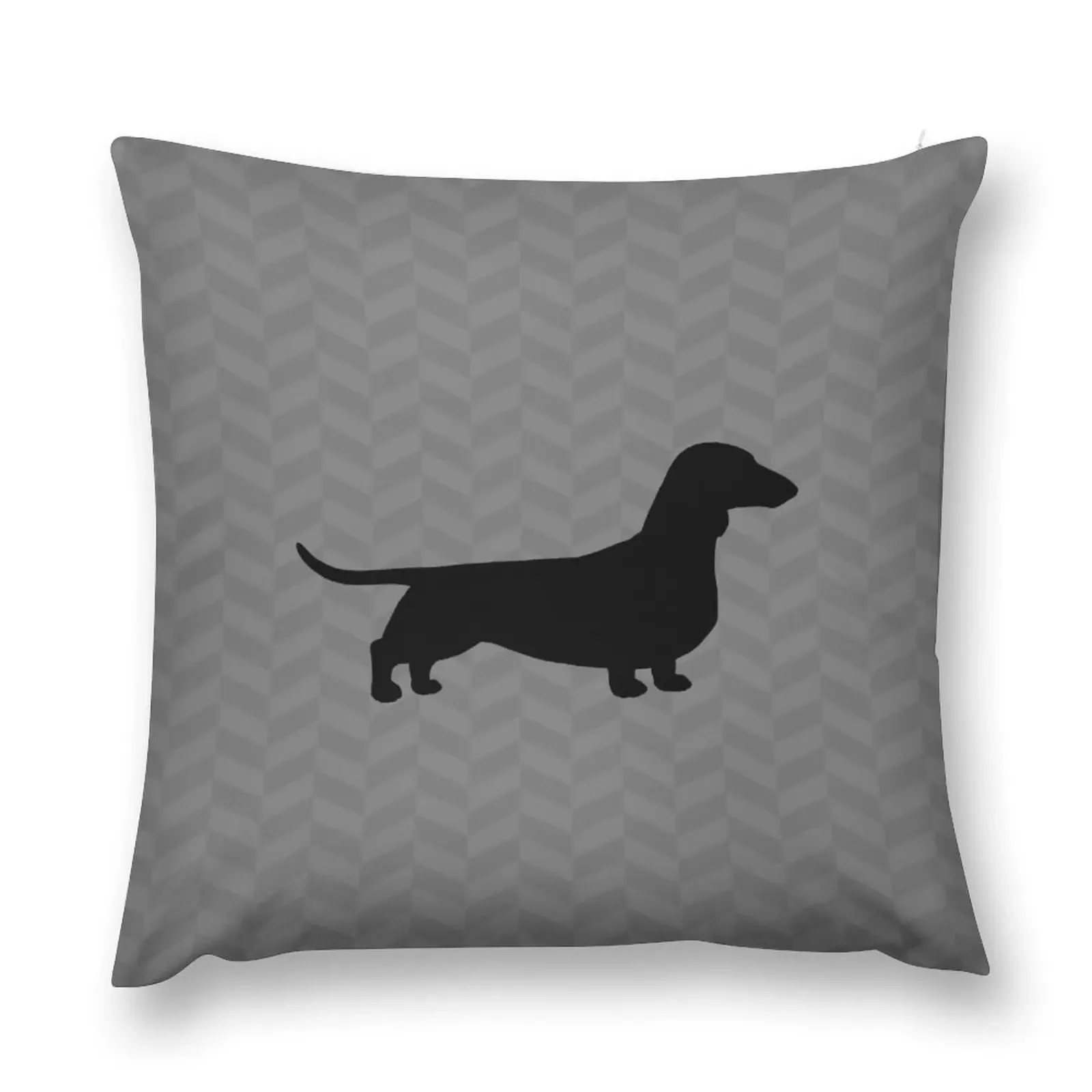 Dachshund Dog Silhouette(s) Smooth Coated Wiener Dog Throw Pillow Christmas Cushion For Home Pillow Cases Decorative pillow