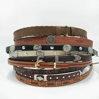 Nuevos accesorios de sombrero de paja, accesorios de cinturón clásicos simples usados para sombrero de vaquero fedora, hebilla decorativa para cinturón, combinación de moda