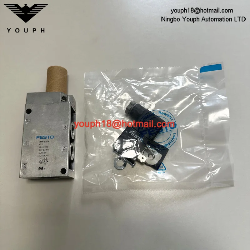 FESTO MFH-5-1/4 6211 With Coil 5/2-way G1/4 Monostable Tiger Solenoid Valve