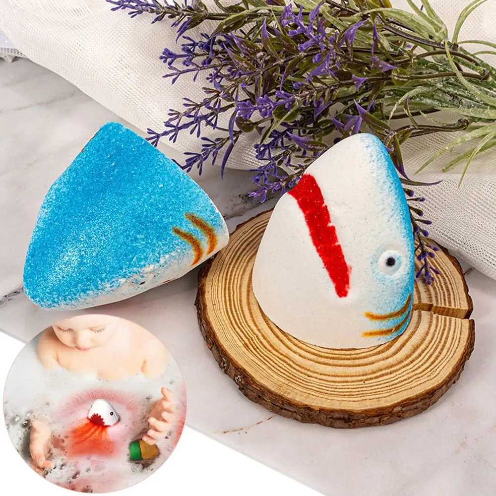 Shark Pattern Shark Bath Bomb Delightful Scent Sea Animal Bubble Bath Bombs Jaws Bath Bomb Adorable Color Bath Bomb