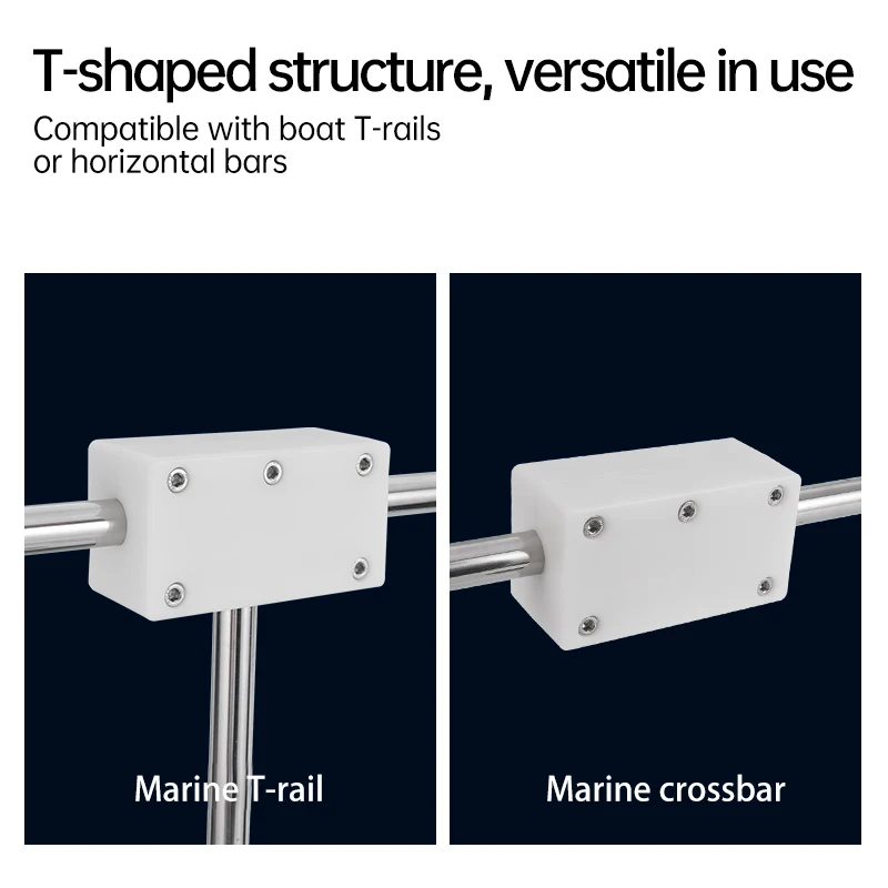 Boat Rod Holder Mount Base Universal Clamp for 25mm/32mm Rails, Secure & Stable, Fast Setup