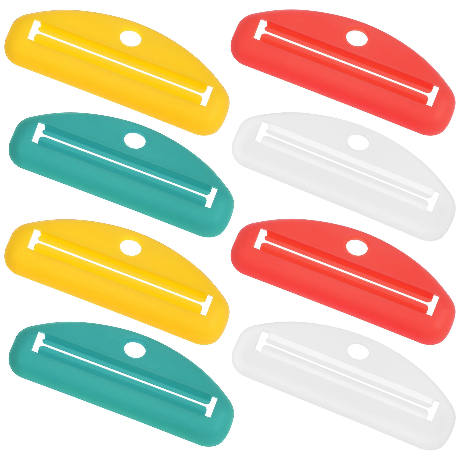 

8Pcs Toothpaste Squeezer Manual Tube Roller Squeezer Portable Durable Tube Extruder Tool for Toothpaste Sauce Makeup Face Wash