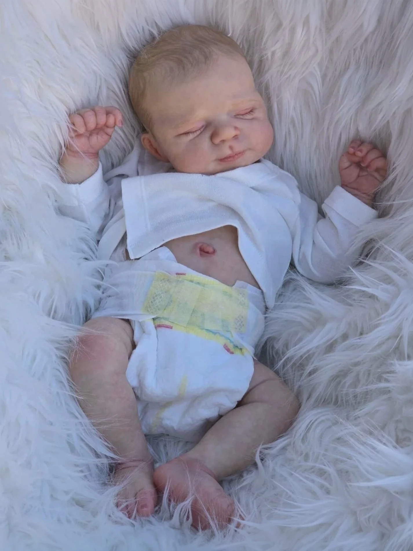 Cokela 20 بوصة/50 سنتيمتر كامل الجسم عيون مغلقة لولو تولد من جديد دمية طفل مع الشعر الجذور نابض بالحياة الوليد بيبي بوي أو فتاة للاختيار #1