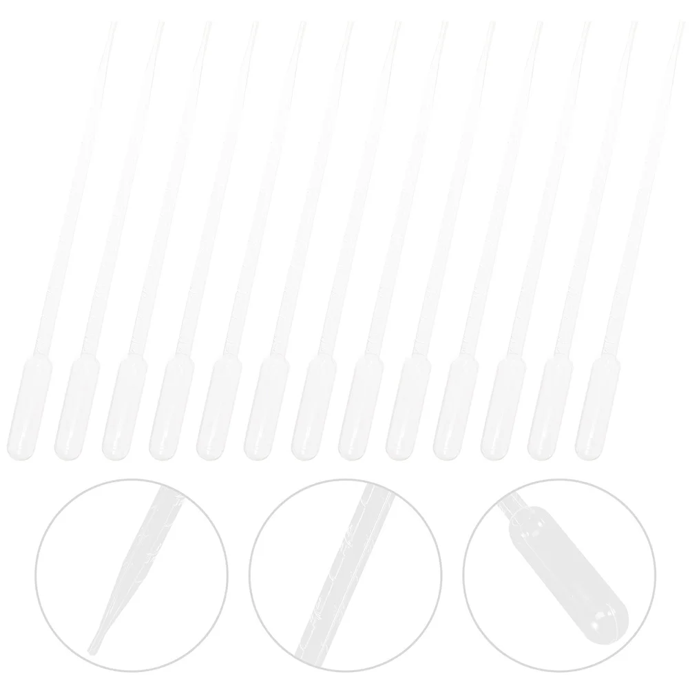

100pcs Disposable Droppers Clear Pipettes Dropper Disposable Liquid Transfer for Aquarium DIY Art Painting Refilling Tools