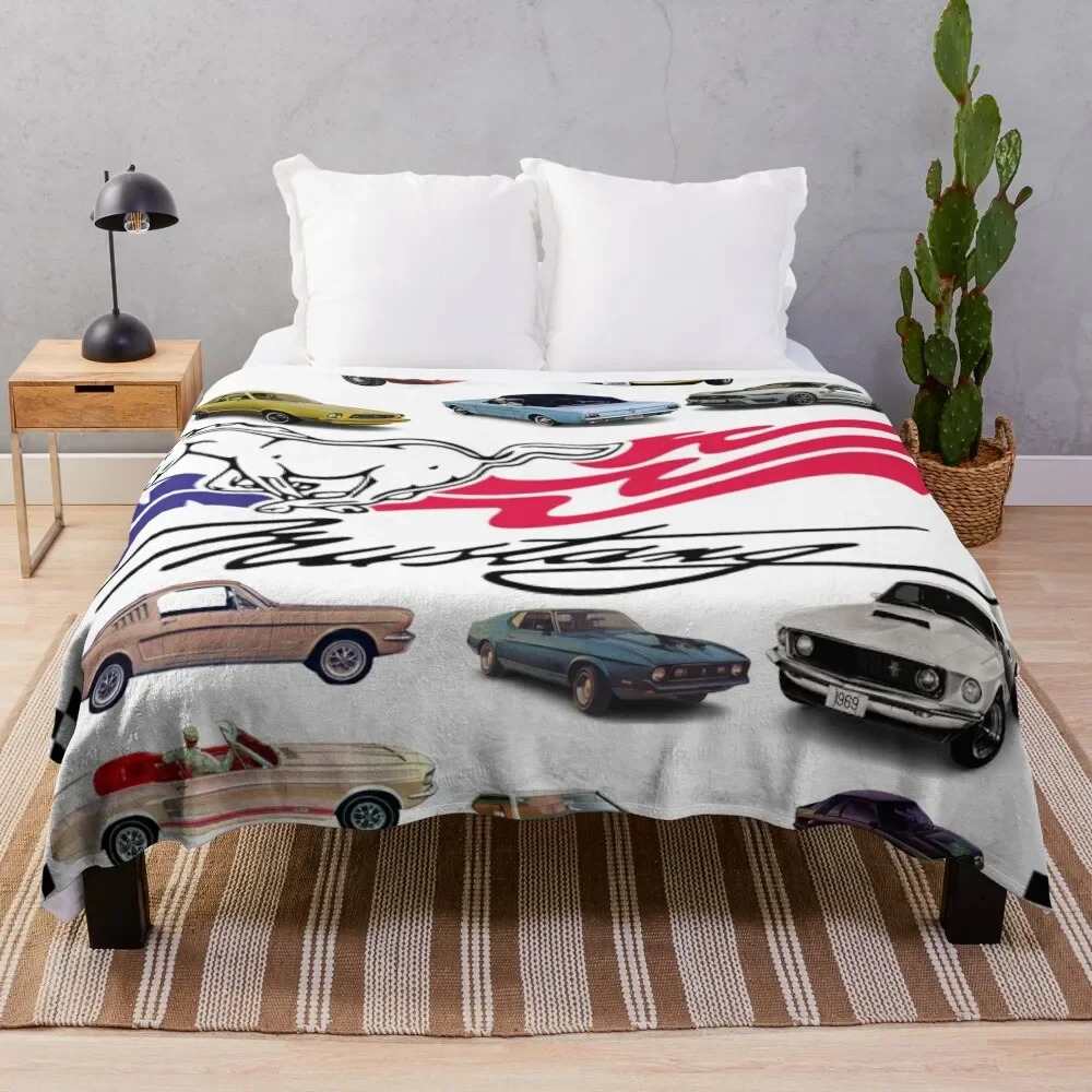 

Ford Mustang Compilation Throw Blanket Fashion Sofas Plaid on the sofa blankets ands Hair Blankets