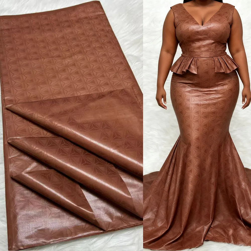 

5 Yards Senegal Negeria bazin riche brocade With fragrance Bazin riche material African Lace fabric for women