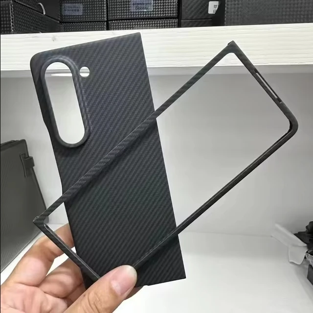 

Dropshipping Aramid Carbon Fiber Case for Samsung Galaxy Fold 5 Fold5 Magnetic Case Shell Ultra-thin Anti-drop CASE Cover