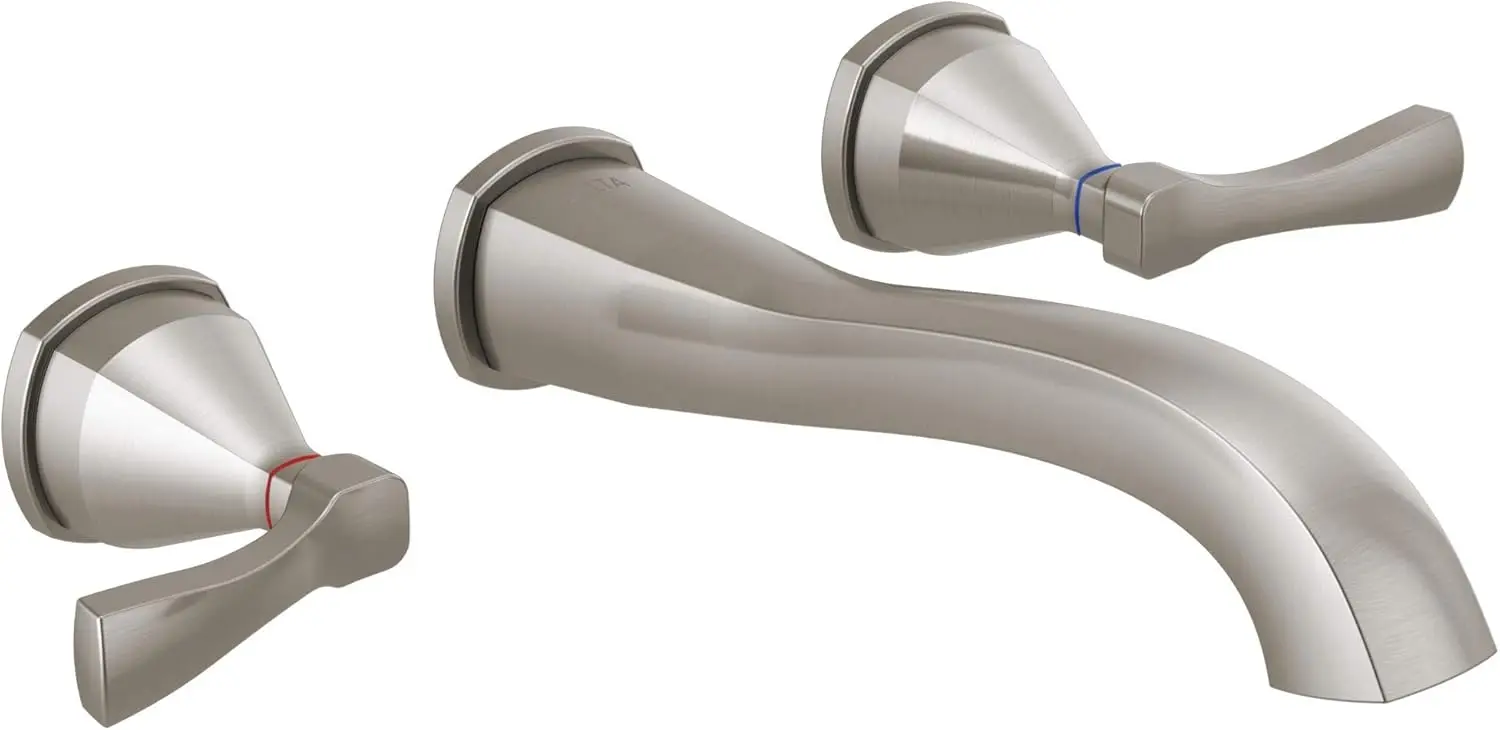 Wall Mount Bathroom Faucet Brushed Nickel